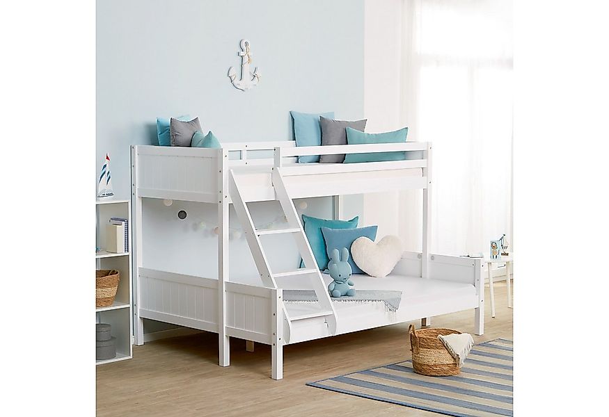 Homestyle4u Etagenbett 90x200 und 140x200 Kinderbett Holz 2 Kinder Massiv m günstig online kaufen