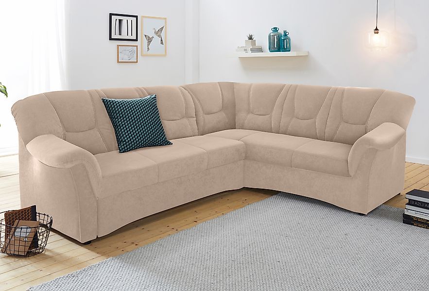 DOMO collection Ecksofa »Sarafina zeitlos und komfortabel, optional mit Fed günstig online kaufen