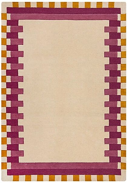 FLAIR RUGS Wollteppich »Kai Wool Border« rechteckig 10 mm Höhe Kai Wool Bor günstig online kaufen