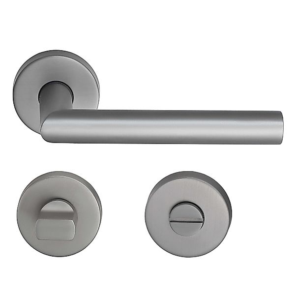 MeinTürgriff Drückergarnitur Toulouse Samtgrau Türdrücker Edelstahl Türgrif günstig online kaufen