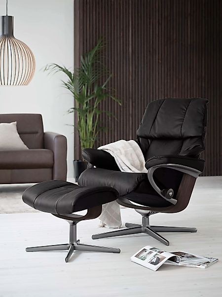 Stressless Fußhocker "Reno", mit Cross Base, Größe S, M & L, Holzakzent Wen günstig online kaufen