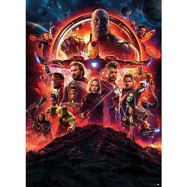 Komar Fototapete Avengers Infinity War Movie Poster B/H: ca. 184x254 cm günstig online kaufen