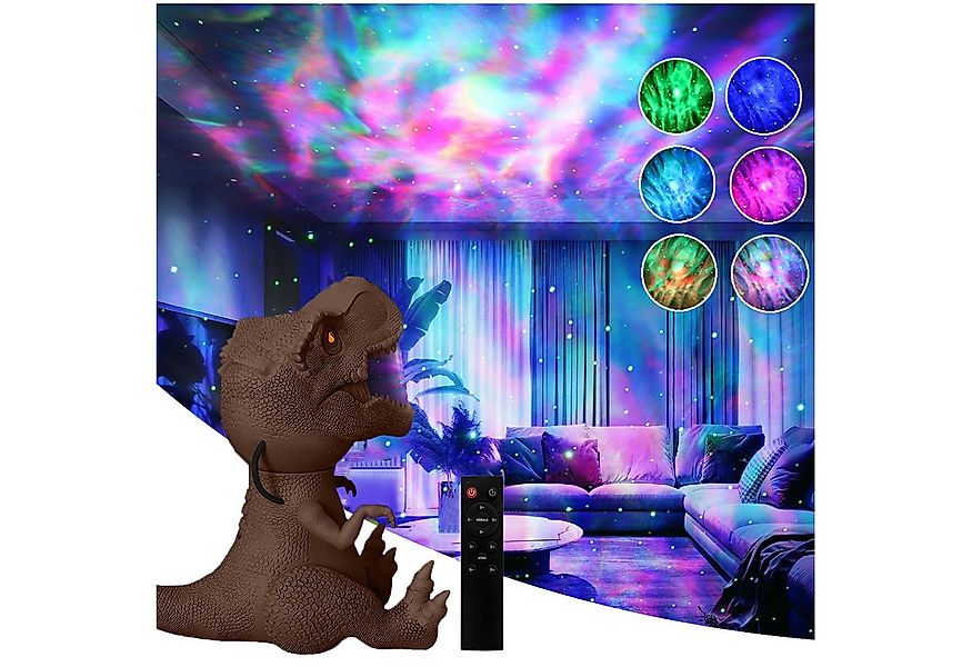 Rosnek Projektionslampe Sternenhimmel Projektor Dimmbar, Dinosaurier Nachli günstig online kaufen