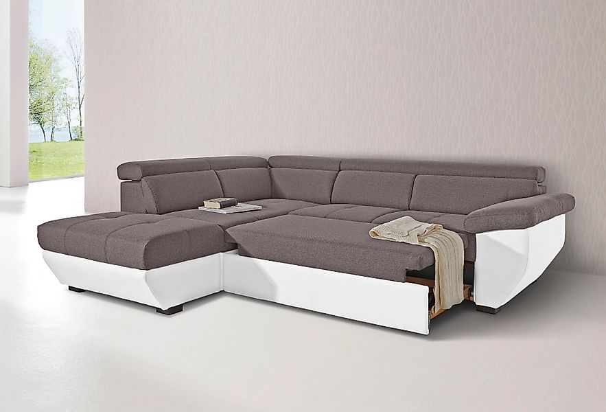 COTTA Ecksofa Speedway L-Form, mit Kopfteilverstellung, günstig online kaufen