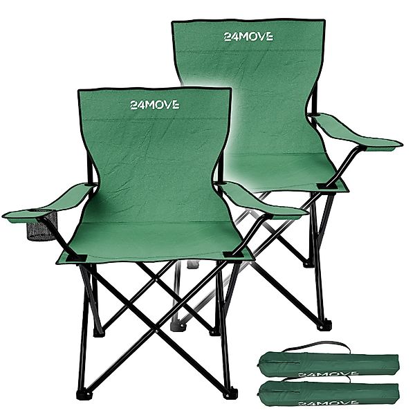 24Move Campingstuhl 24MOVE® Campingstuhl faltbar,2er Set,Anglerstuhl,Lieges günstig online kaufen