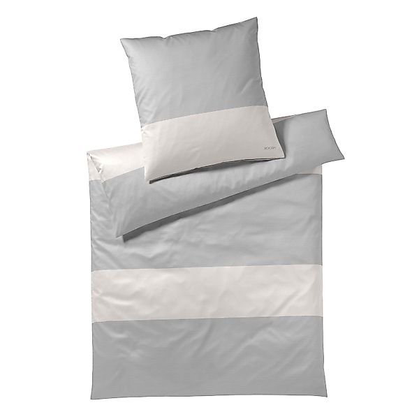JOOP! Comfort Satin Bettwäsche Split 4118-9 Streifen grau 135x200 günstig online kaufen