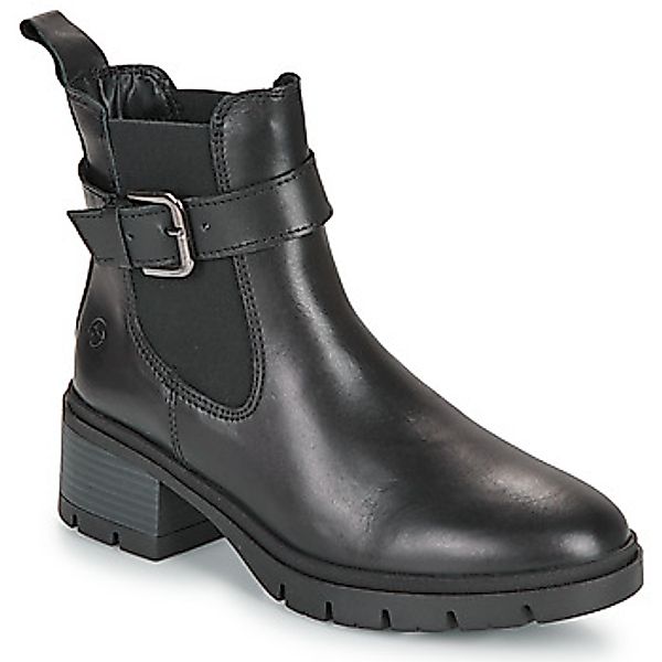 Tamaris Chelseaboots, Blockabsatz, Stiefelette, Schlupfboots mit Ziernschna günstig online kaufen