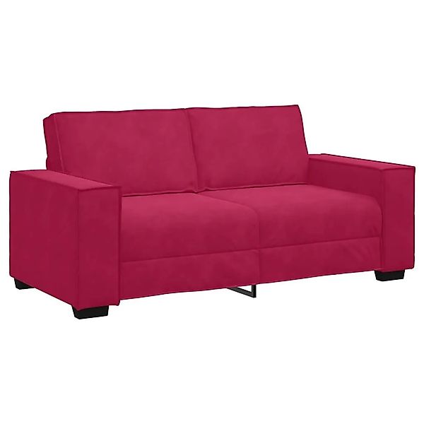 vidaXL 2-Sitzer-Sofa Weinrot 140 cm Samt 4105024 günstig online kaufen