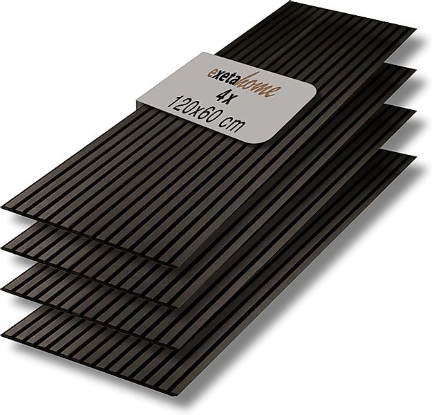 exeta Wandpaneel Akustikpaneele 4St je 60x120cm Wandpaneele Schalldämmung f günstig online kaufen