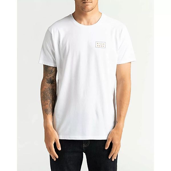 Billabong Die Cut Theme Kurzärmeliges T-shirt S White günstig online kaufen