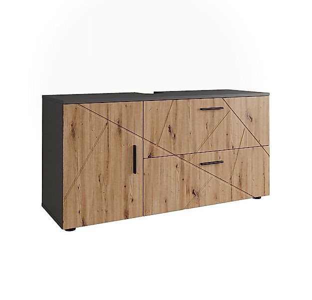Vicco Waschbeckenunterschrank Irma, Anthrazit/Artisan, 120.1 x 60.6 cm mit günstig online kaufen