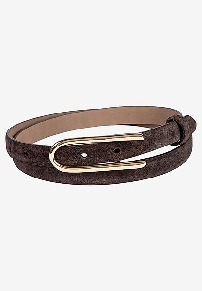 Veloursledergürtel. dunkelbraun günstig online kaufen