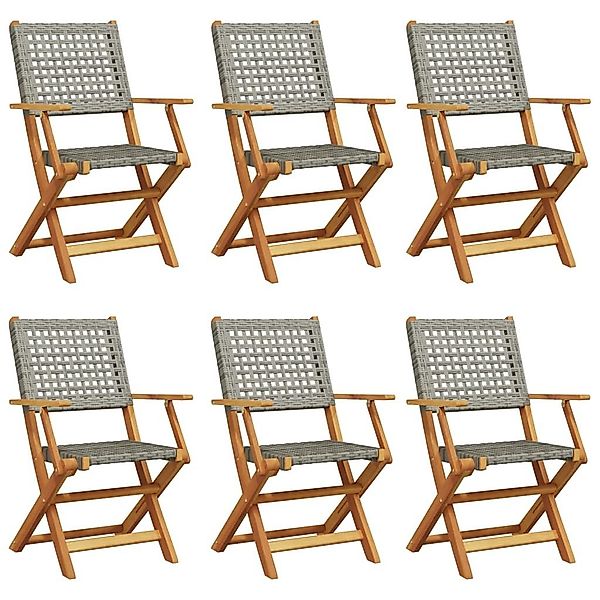 vidaXL Gartenstuhl Gartenstühle 6 Stk. Klappbar günstig online kaufen