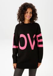 Aniston CASUAL Strickpullover mit eingestricktem LOVE-Schriftzug günstig online kaufen
