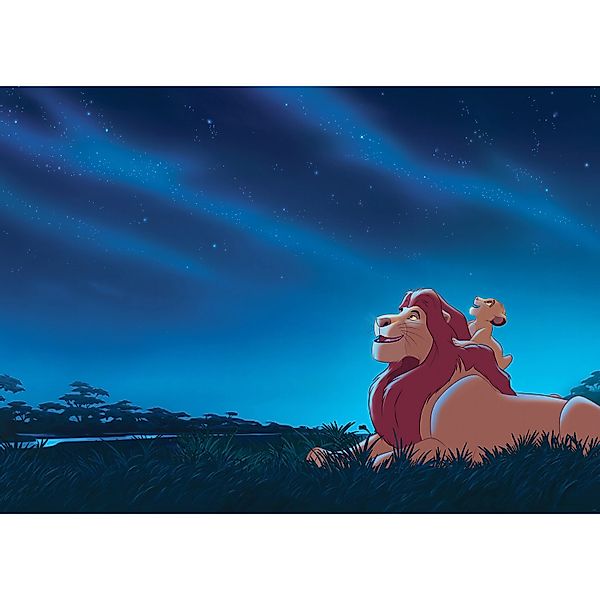 Komar Vlies Fototapete Disney The Lion King Stargazing Blau günstig online kaufen