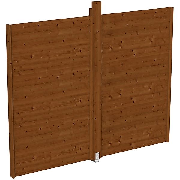 Skan Holz Wand für Pavillon Toulouse 270 x 209 cm Nussbaum günstig online kaufen