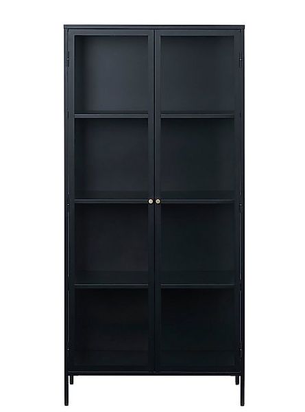 UNIQUE furniture A/S Vitrine aus Metall Schwarz Lackiert in Metall Schwarz günstig online kaufen