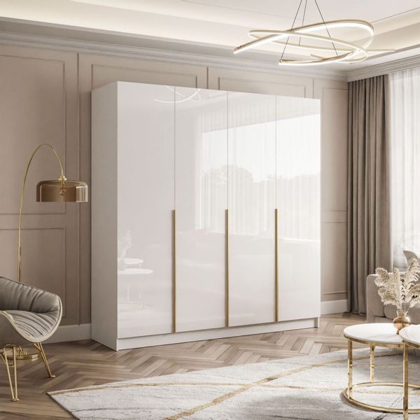 Lookway Kleiderschrank AUREL 4D mit Hochglanz günstig online kaufen