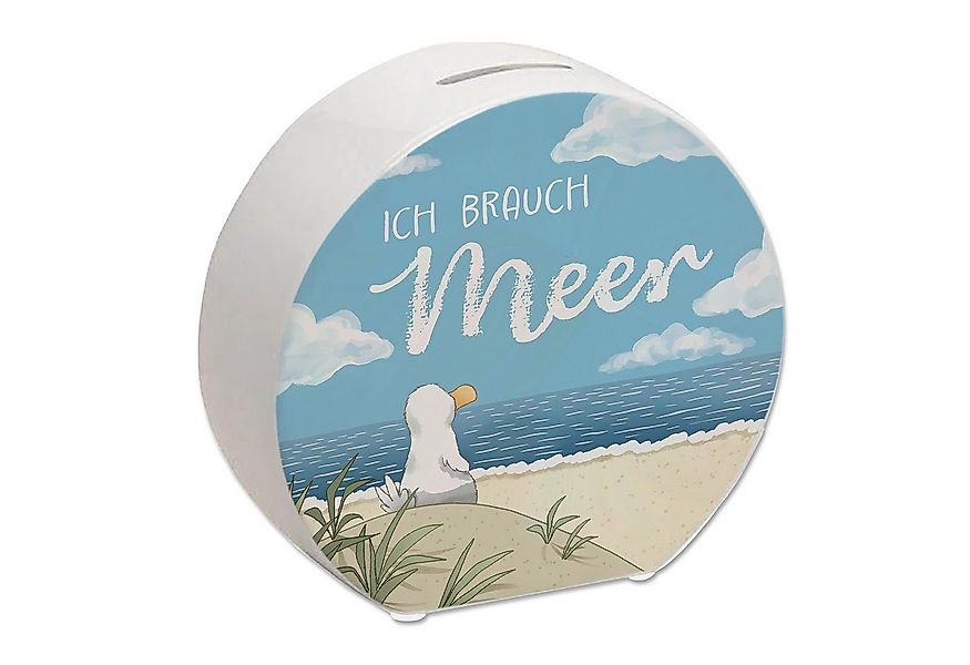 speecheese Spardose Möwe am Strand Spardose mit Spruch Ich brauch Meer günstig online kaufen