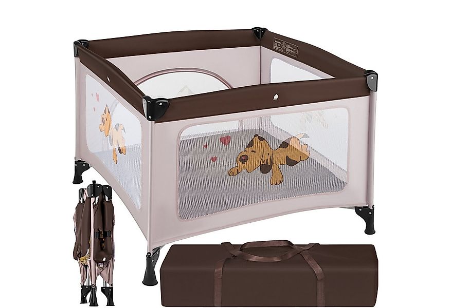 tectake Laufgitter Baby Laufstall, stabil und kompakt faltbar günstig online kaufen