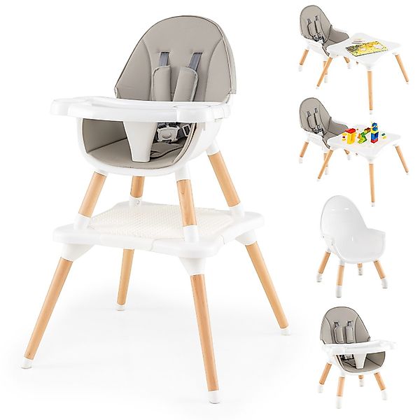 COSTWAY Hochstuhl (1 St), Kombihochstuhl, Babystuhl, günstig online kaufen