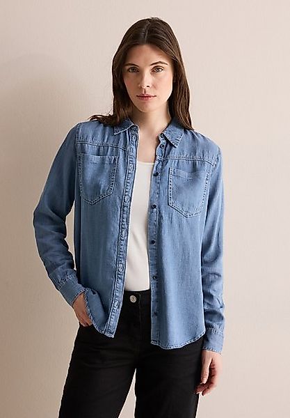 CECIL Langarmbluse in Denim-Optik günstig online kaufen