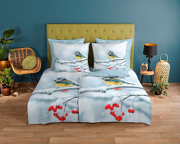 good morning Wendebettwäsche "Crisp" 2 Stk. 100% Baumwolle, 135x200, Reißve günstig online kaufen