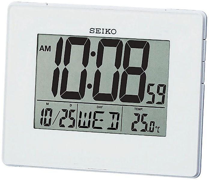 Seiko Quarzwecker Wecker, Digitalwecker, Datum, Beleuchtung, 12/24 Std. Anz günstig online kaufen