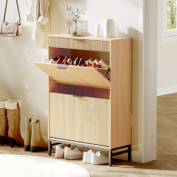 GarveeMore Schuhschrank Moderner Schuhschrank mit 2 günstig online kaufen