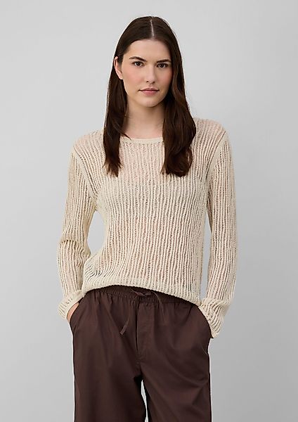 s.Oliver Strickpullover Luftiger Strickpullover aus Leinenmix günstig online kaufen