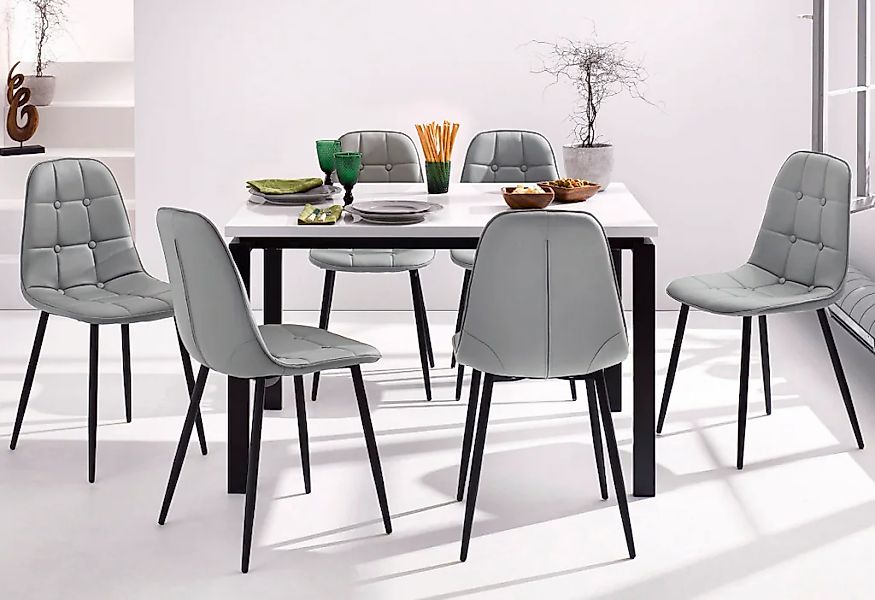 INOSIGN Essgruppe Set, 5 Stk. tlg. Esstisch, Breite 120 cm und 4 Esszimmers günstig online kaufen