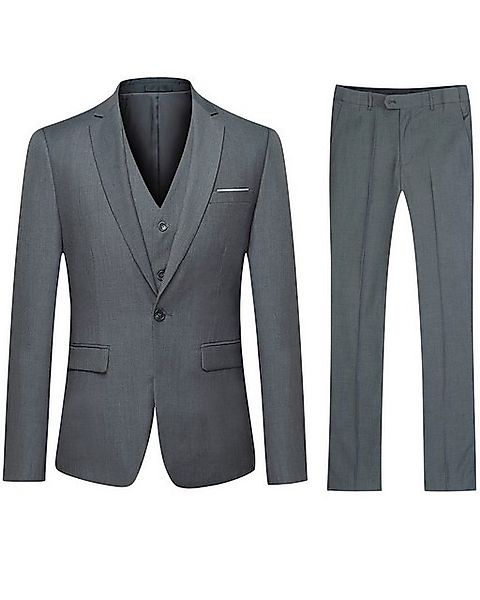 Allthemen Anzug (3 tlg, Sakko & Weste & Hose) Slim Fit für Hochzeit günstig online kaufen