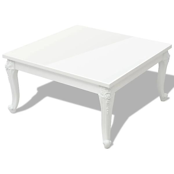 vidaXL Couchtisch 80x80x42 cm Hochglanz-Weiß 243379 günstig online kaufen