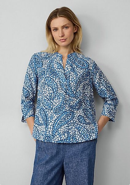 s.Oliver Kurzarmbluse Bluse Strukturierte Tunikabluse mit 3/4-Ärmeln günstig online kaufen