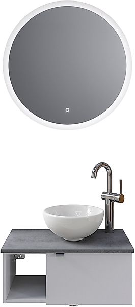 Saphir Badmöbel-Set "Serie 6915" 4 Stk. tlg. Gäste-Bad, 70 cm breit, mit LE günstig online kaufen