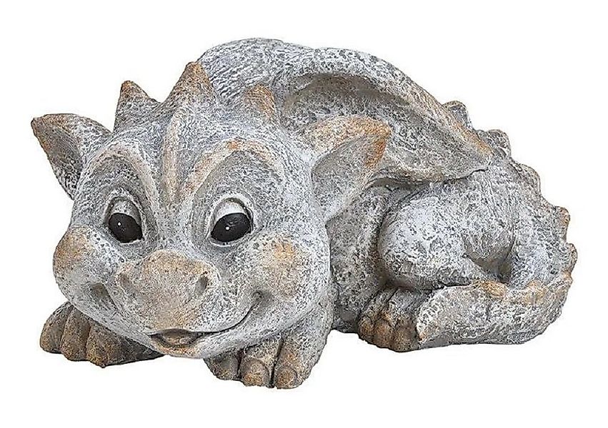 G. Wurm Gartenfigur Drache liegend Steinoptik günstig online kaufen