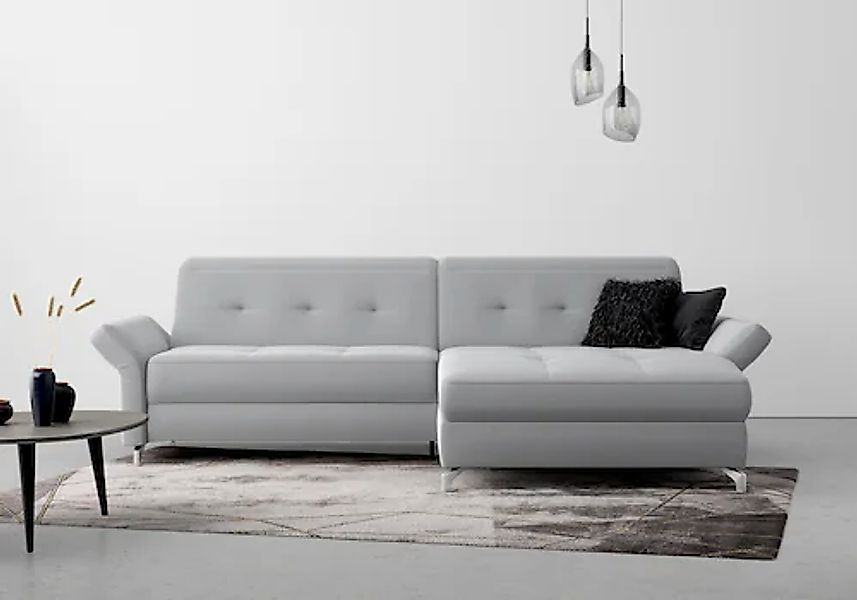 Home affaire Ecksofa »Maredo L-Form« Federkern, wahlweise auch mit Kopfteil günstig online kaufen