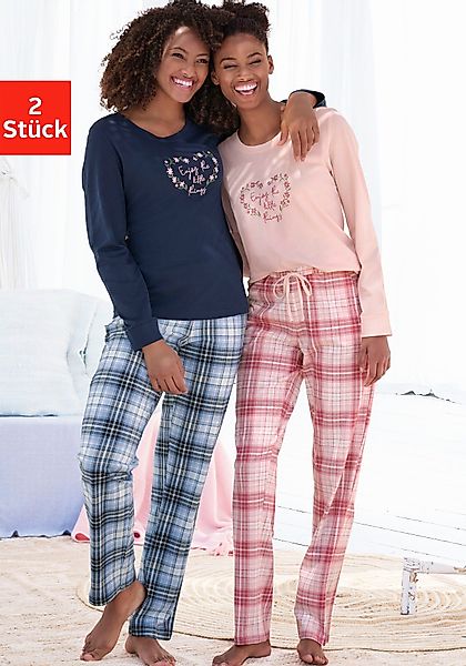 Vivance Dreams Pyjama (4 tlg., 2 günstig online kaufen