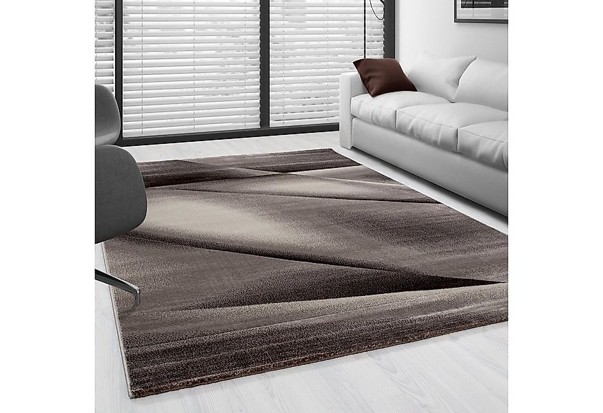 SIMPEX24 Designteppich Abstrakt Design, Läufer, Höhe: 12 mm, Modern Kurzflo günstig online kaufen