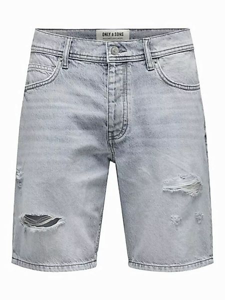 ONLY & SONS Jeansshorts Shorts Denim Midi Bermuda Mid Waist Pants ONSEDGE R günstig online kaufen