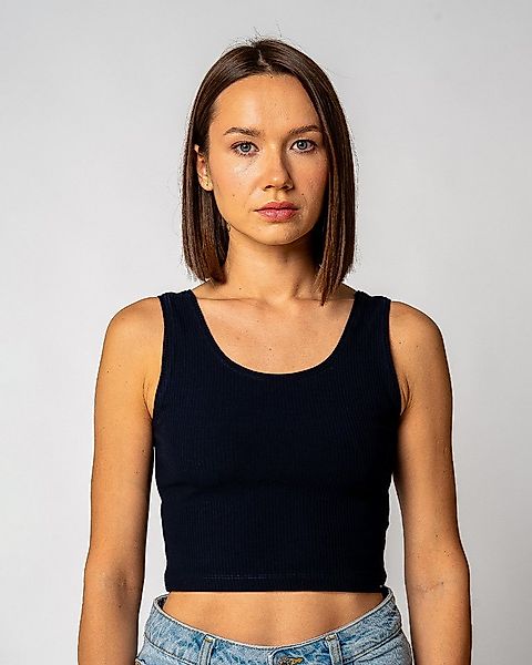 GORG Crop-Top Damen Geripptes Cropped Top aus Bio-Baumwolle & TENCEL Modal günstig online kaufen