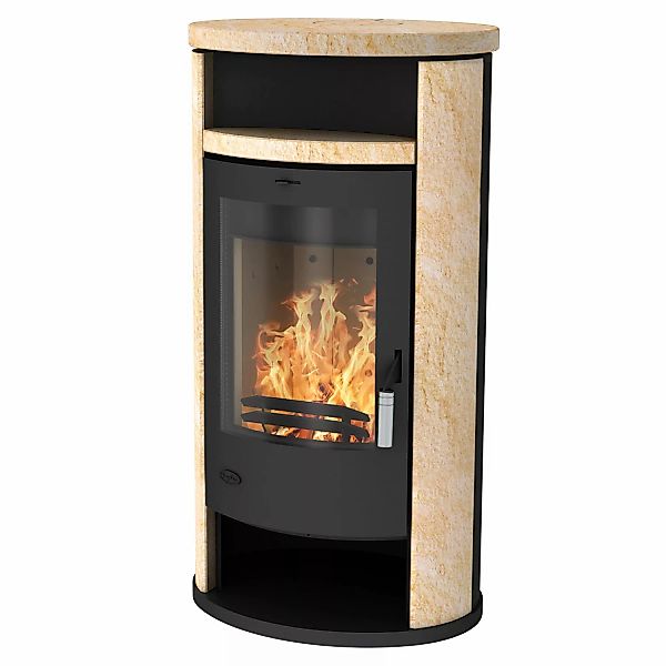 Fireplace Alicante Kaminofen Loticstone Schwarz 8 kW günstig online kaufen