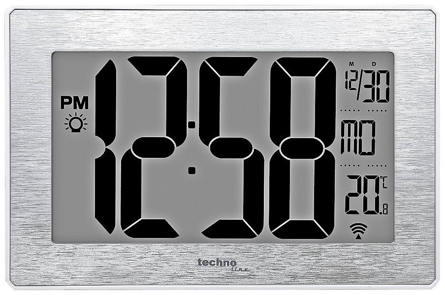 technoline Funkwanduhr WS 8019 (mit Temperaturanzeige) günstig online kaufen