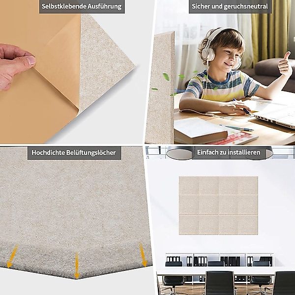 PFCTART Schallschutzpaneel Verschiedene akustische Absorptionsplatten aus günstig online kaufen