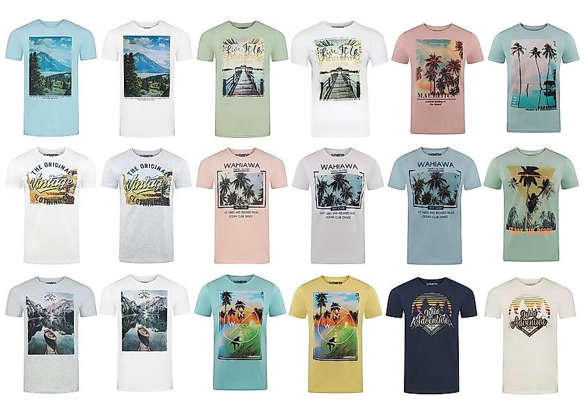 riverso T-Shirt Herren Fotoprintshirt RIVLukas Regular günstig online kaufen