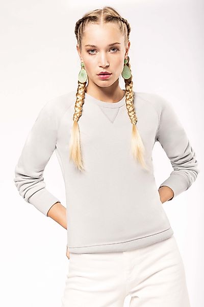 Kariban Hoodie Damen Sweatshirt BIO-BAUMWOLLE Rundhalsausschnitt günstig online kaufen