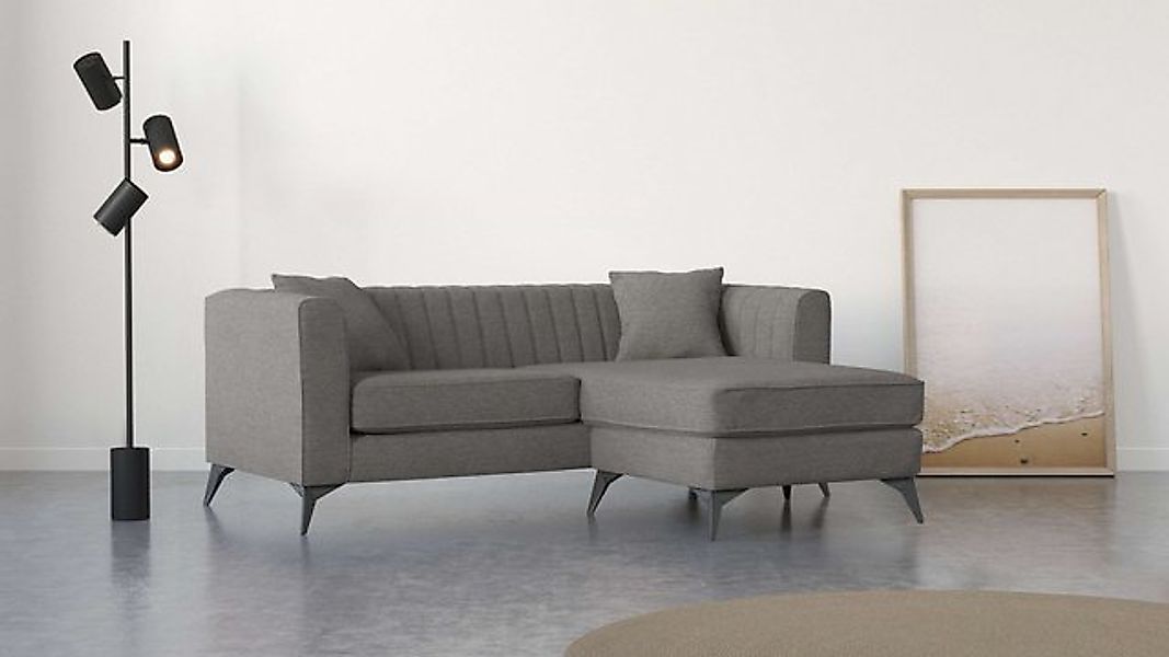 Places of Style Ecksofa MATTHEW L-Form ideal für kleine Räume, Maße B/T/H: günstig online kaufen