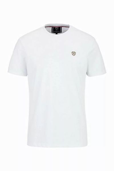 19V69 ITALIA T-Shirt RAFAEL Basic Rundhals mit Logopatch günstig online kaufen