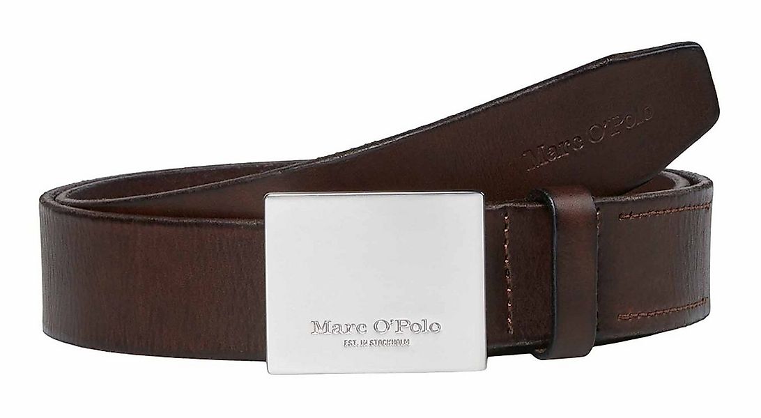 Marc O'Polo Ledergürtel Leather Belt aus echtem Rindsleder günstig online kaufen