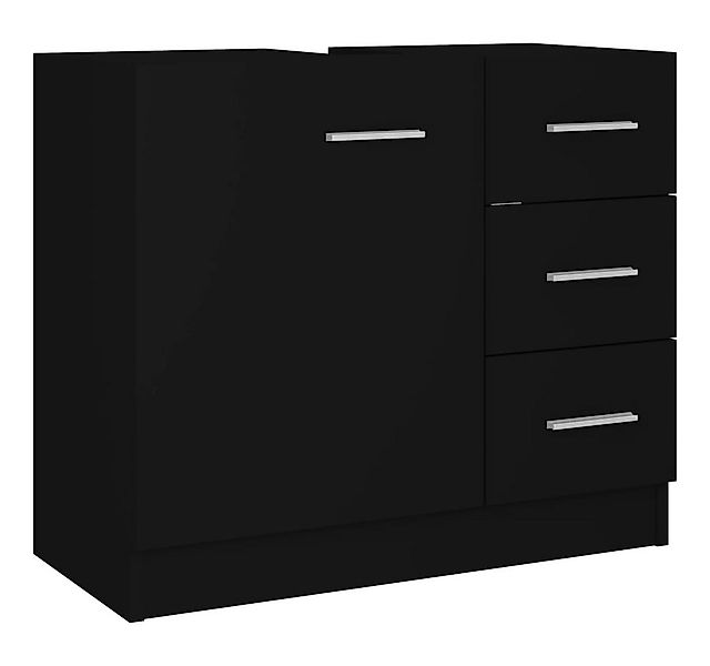 furnicato Waschbeckenunterschrank Schwarz 63x30x54 cm Holzwerkstoff günstig online kaufen